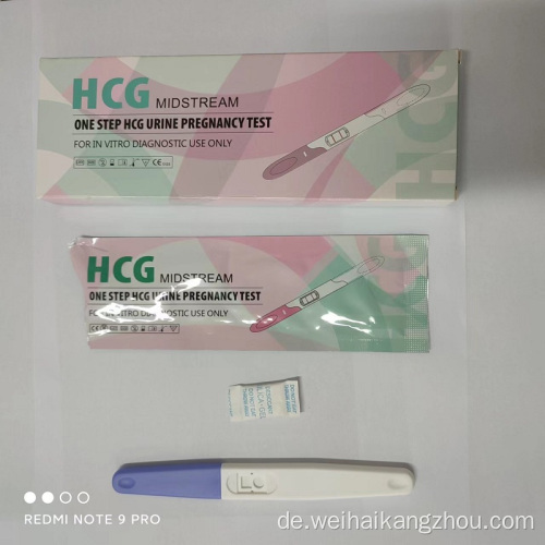 Top Sale Female HCG Test Midstream 6,0 mm